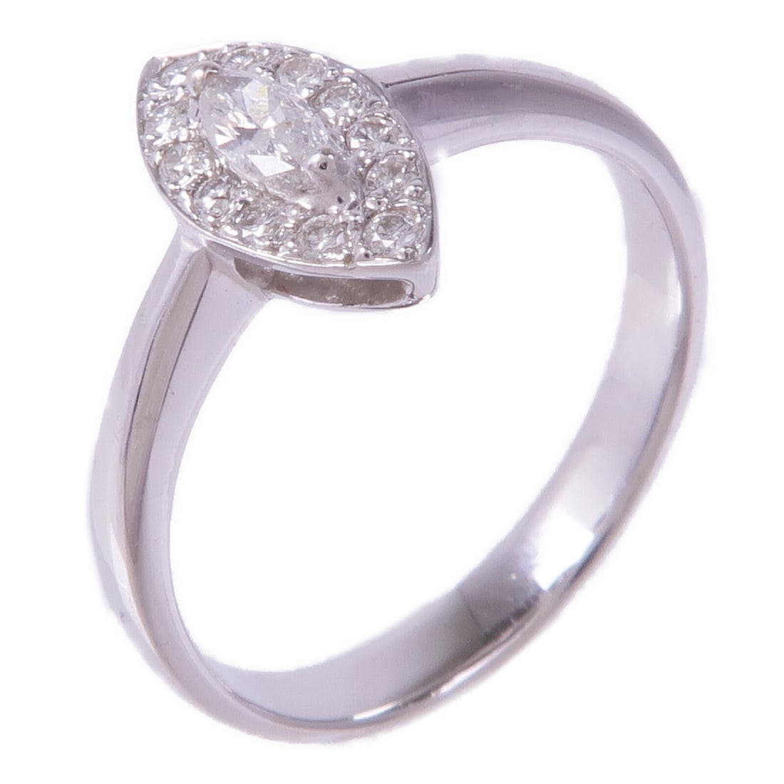 Diamond Ring 18K White Gold by JEWELRY Size 4.5 (1 of 7)