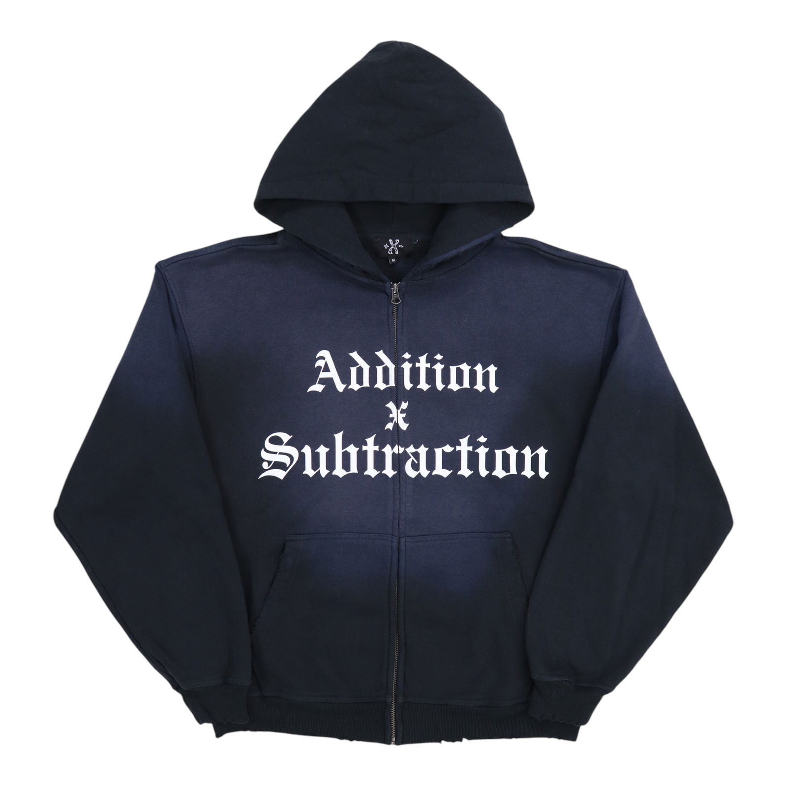 Addition By Subtraction New Beginnings Vintage Wash Zip Hoodie: Addition By Subtraction New Beginnings Vintage Wash Zip Hoodie This Addition By Subtraction New Beginnings Vintage Wash Zip Hoodie is an un-used, unworn item. It features a vintage wash and a zip-up f