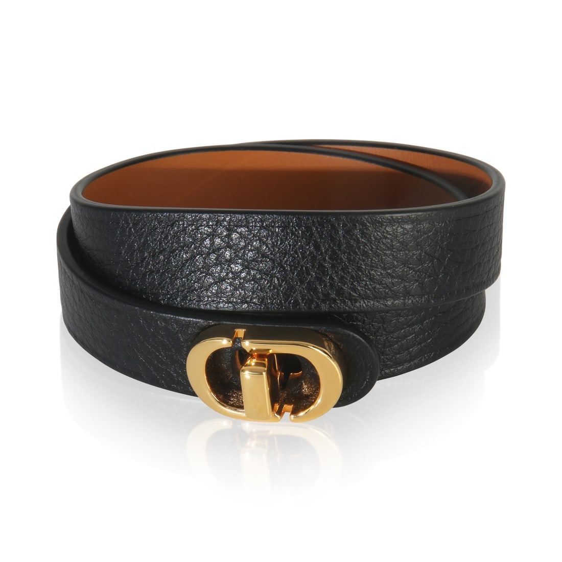 Montaigne Double Wrap Bracelet by Christian Dior Gold Plated Italian Design: Montaigne Double Wrap Bracelet by Christian Dior Gold Plated Italian Design This Christian Dior Montaigne Double Wrap bracelet features a gold-plated design and a sleek pusher clasp. Designed for wome
