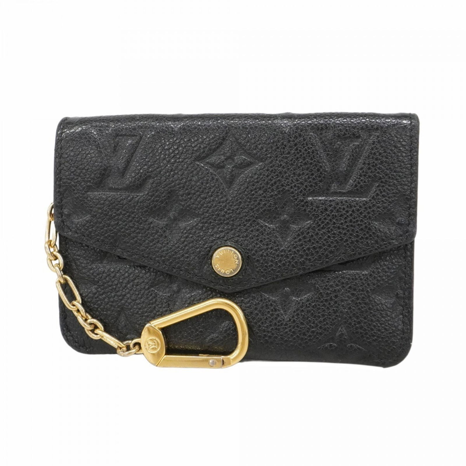 Louis Vuitton Empreinte Black Leather Wallet France: Louis Vuitton Empreinte Black Leather Wallet France This Louis Vuitton Empreinte wallet for women is crafted from black leather and features a compact design. Made in France, it measures approximately