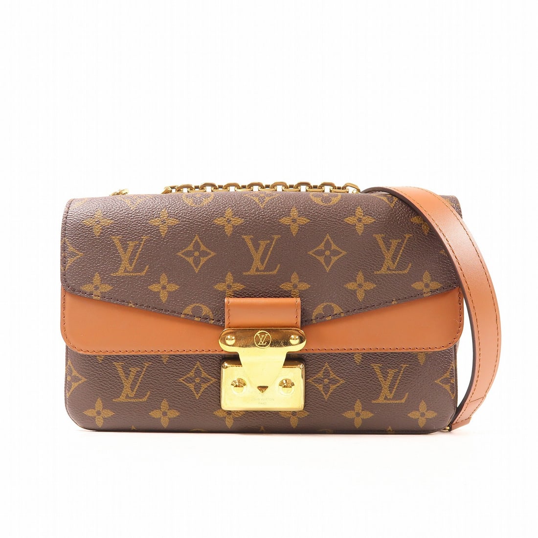 Louis Vuitton Marceau Chain Shoulder Bag M46127 Brown Monogram GHW (1 of 11)