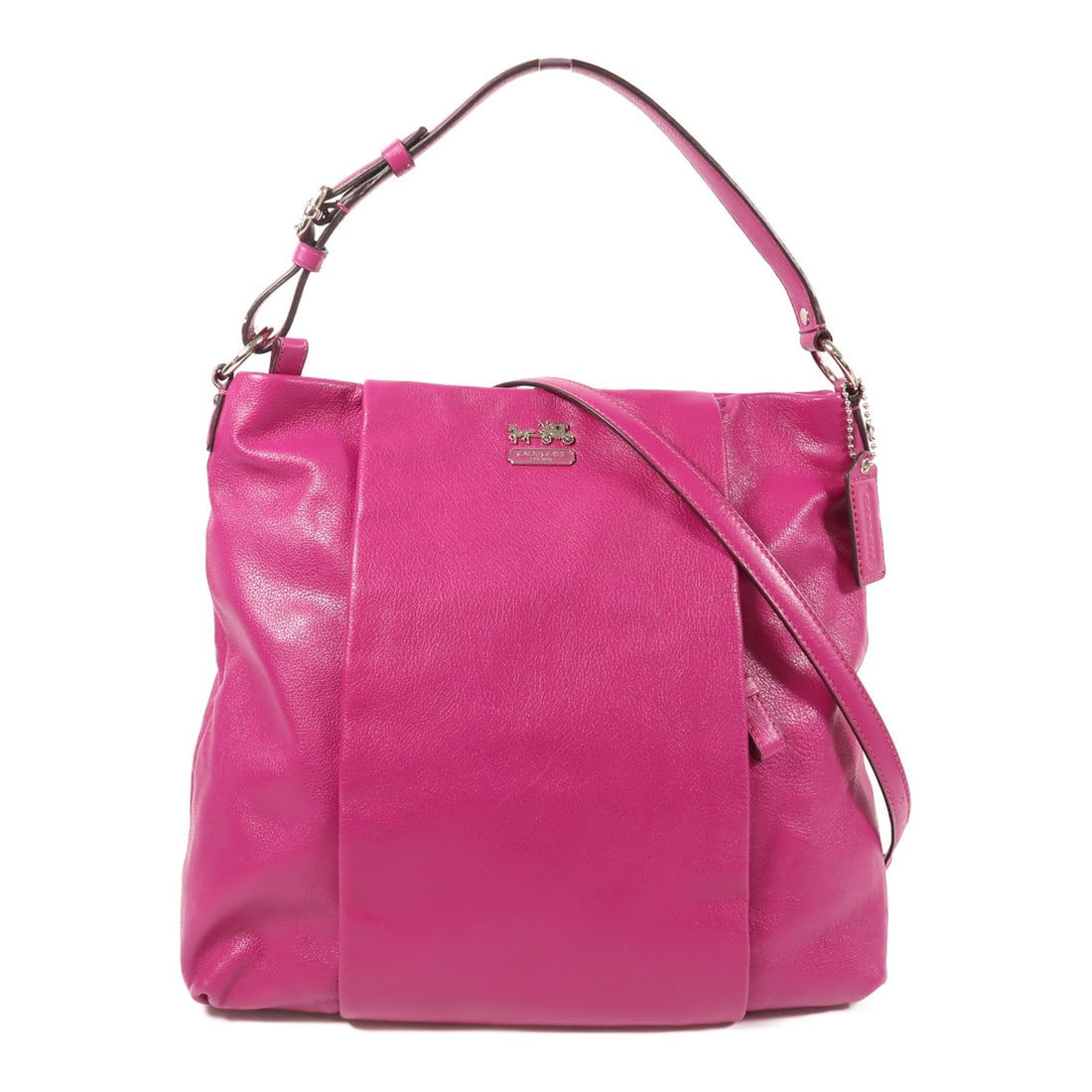 COACH 2-Way Shoulder Bag 21224 Pink Calfskin Leather (1 of 12)