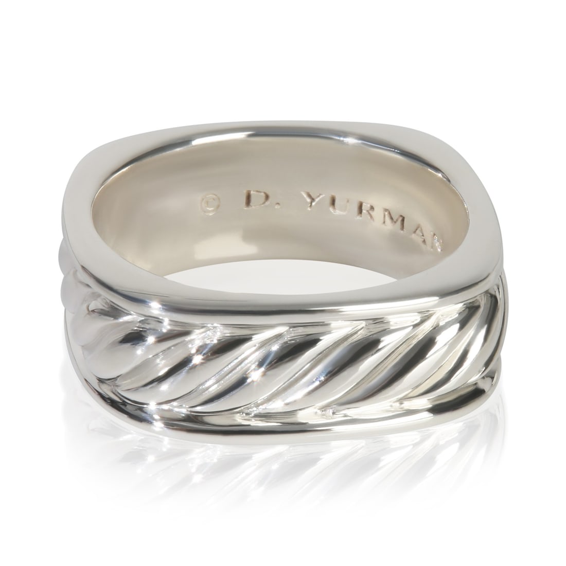 Cable Collection Sterling Silver Men's Band Ring Size 12.5: Cable Collection Sterling Silver Men's Band Ring Size 12.5 This David Yurman men's band from the Cable Collection is crafted from 925 sterling silver and features a classic cable design. The ring is p