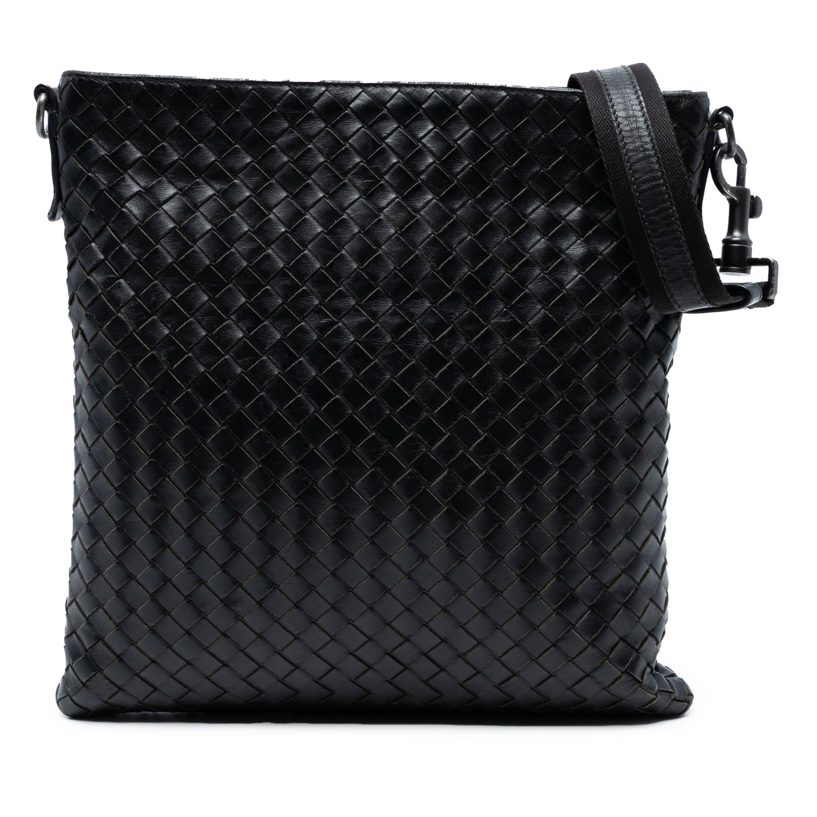 Bottega Veneta Nappa Intrecciato Crossbody Bag Black Leather Italy: Bottega Veneta Nappa Intrecciato Crossbody Bag Black Leather Italy The Bottega Veneta Nappa Intrecciato VN Crossbody bag is a stunning accessory crafted from premium woven leather. This stylish bag fe