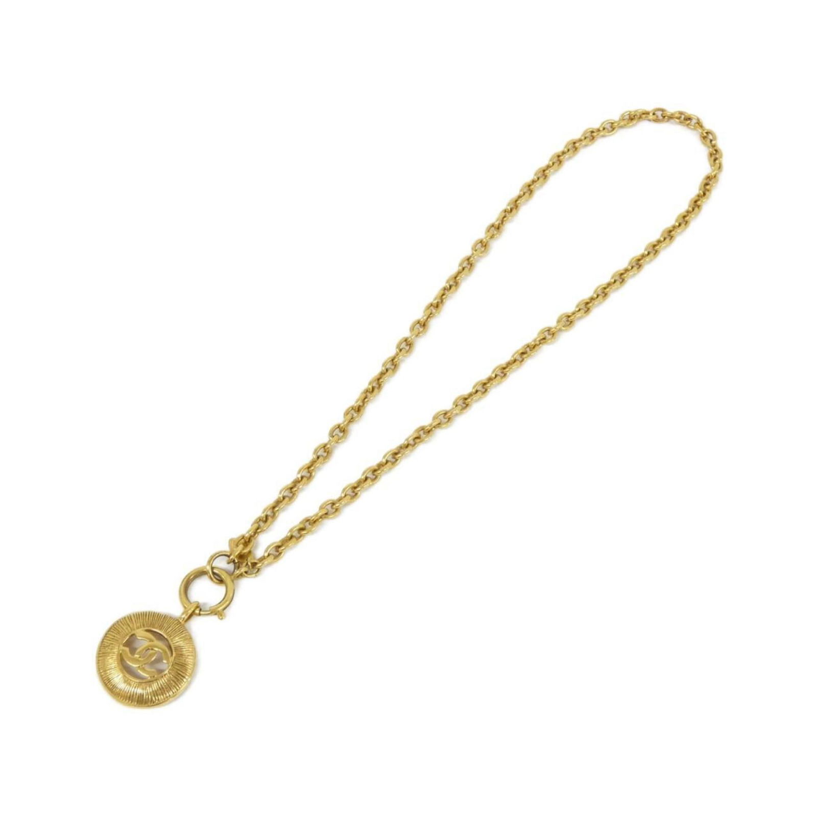 Chanel Coco Mark gold plated pendant necklace 58 cm (1 of 1)