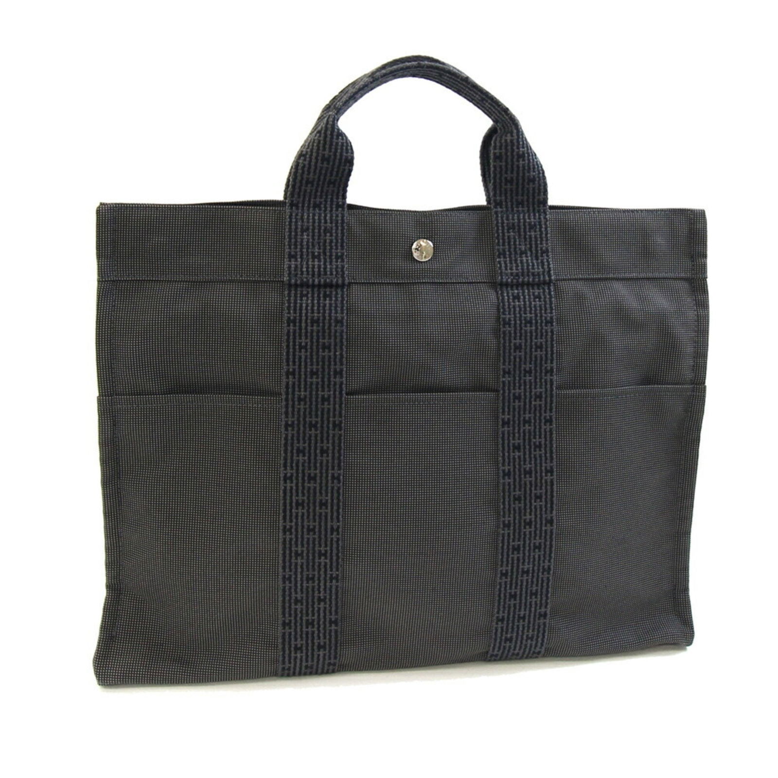 Hermes Herline Grey Canvas Tote Bag 43 cm France: Hermes Herline Grey Canvas Tote Bag 43 cm France Hermes Herline tote bag in grey canvas, designed for women. Features include a spacious interior and durable construction. Made in France, this bag is