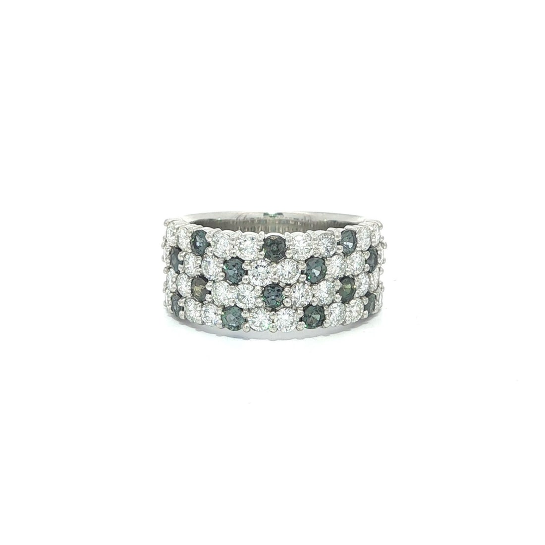 Platinum GIA 1.98ctw Brazil Alexandrite Diamond Cocktail Ring: Platinum GIA 1.98ctw Brazil Alexandrite Diamond Cocktail Ring This stunning wide band ring features a captivating color-change Brazilian Alexandrite and sparkling diamonds, making it a perfect choice