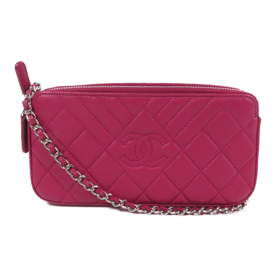 CHANEL Purple Calfskin Shoulder Bag with Silver Hardware: CHANEL Purple Calfskin Shoulder Bag with Silver Hardware This elegant CHANEL shoulder bag is crafted from premium purple calfskin leather, offering both style and sophistication. The bag features a sl