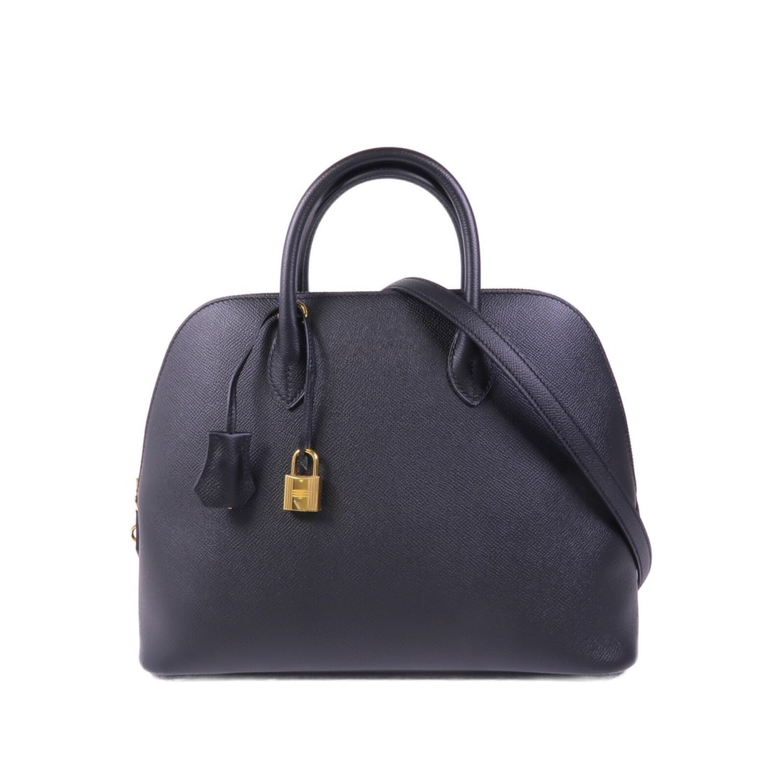 HERMES Bolide 1923 30 2 Way Shoulder Bag Black Veau Epsom Leather (1 of 15)