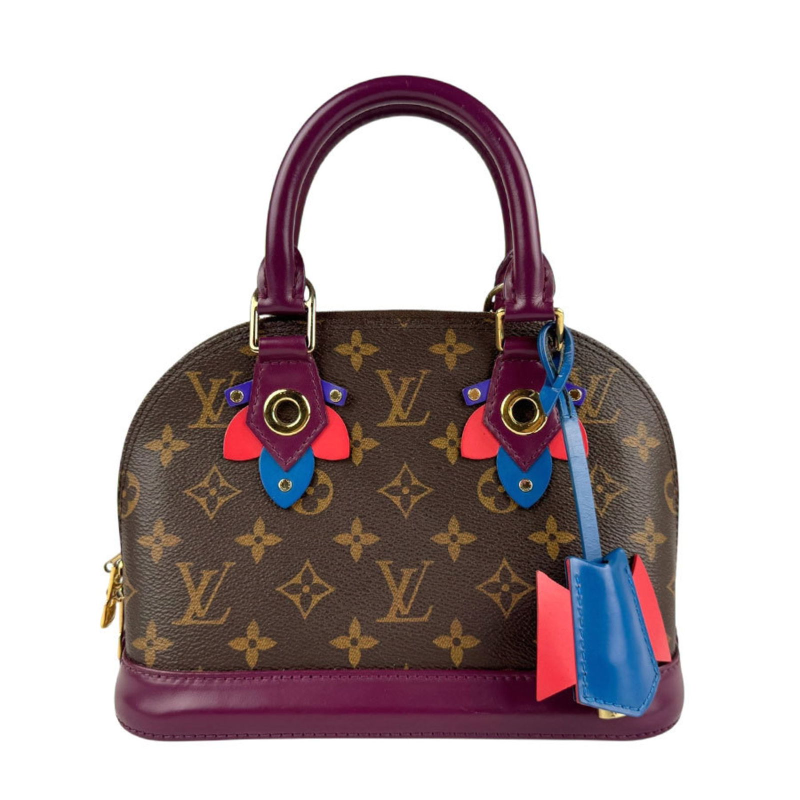 Louis Vuitton Alma BB Brown Leather Handbag 17cm x 24cm x 12cm: Louis Vuitton Alma BB Brown Leather Handbag 17cm x 24cm x 12cm This Louis Vuitton Alma BB handbag features a classic brown leather exterior and is crafted in France. Designed for women, it offers a co