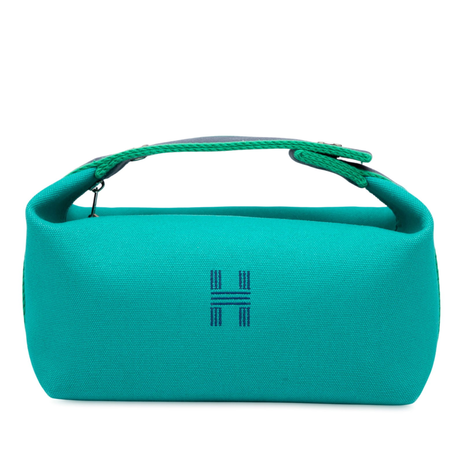 Hermes Small Canvas Bride A Brac Case Blue Fabric Bag (1 of 6)