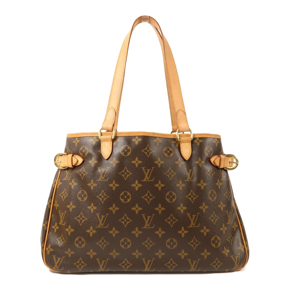 Louis Vuitton Batignolles Horizontal Monogram Canvas Shoulder Bag M51154 Brown: Louis Vuitton Batignolles Horizontal Monogram Canvas Shoulder Bag M51154 Brown This Louis Vuitton Batignolles Horizontal shoulder bag features the classic monogram pattern on brown PVC coated canvas,