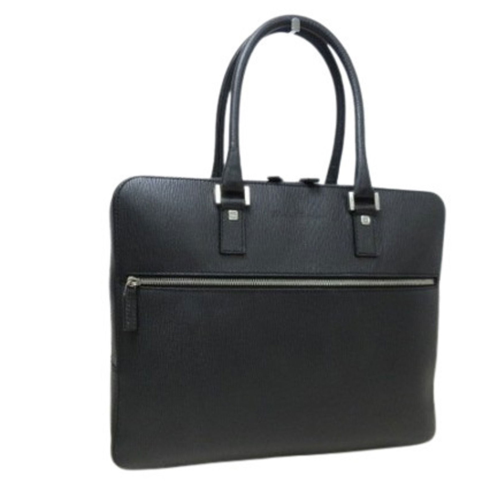 Black Leather Revival Handbag by Salvatore Ferragamo Italy: Black Leather Revival Handbag by Salvatore Ferragamo Italy This Salvatore Ferragamo Revival handbag features a sleek black leather design, tailored for women. Crafted in Italy, it showcases refined cr