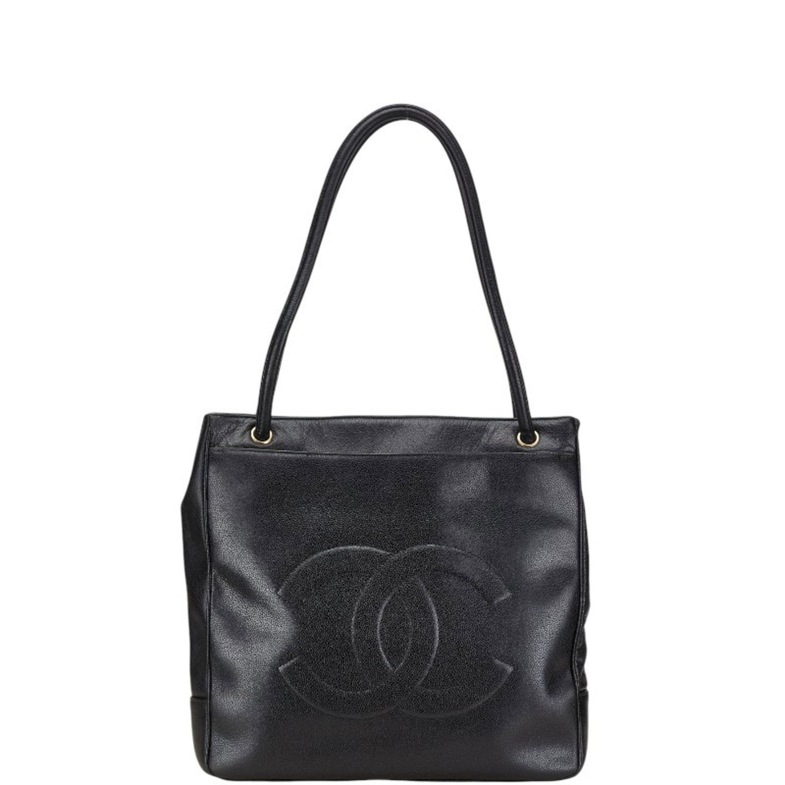 Chanel Black Leather Logo CC Tote Bag 33.5cm: Chanel Black Leather Logo CC Tote Bag 33.5cm This Chanel Logo CC bag is crafted from black leather and features the iconic CC logo. Designed for women, it offers a spacious interior and elegant style.