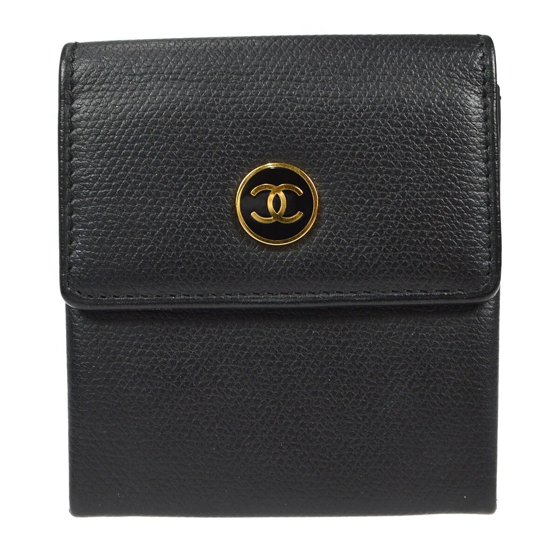 Chanel Black Caviar Skin Wristlet Coin Purse Wallet (1 of 7)