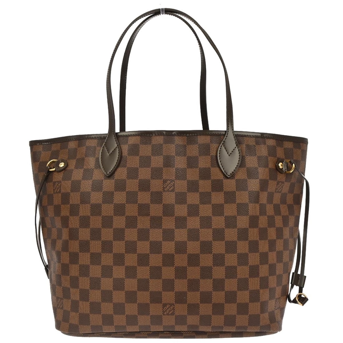 Louis Vuitton Neverfull MM Damier Canvas Brown Medium Shoulder Tote N51105: Louis Vuitton Neverfull MM Damier Canvas Brown Medium Shoulder Tote N51105 This Louis Vuitton Neverfull MM shoulder tote features the iconic Damier canvas in brown with double leather handles and a me