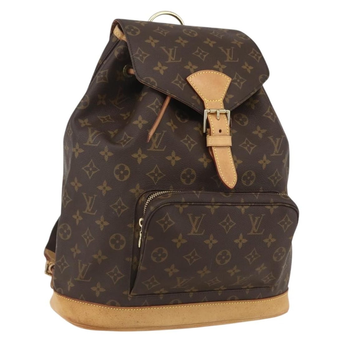 Louis Vuitton Montsouris GM Monogram Canvas Backpack M51135 with Dust Bag: Louis Vuitton Montsouris GM Monogram Canvas Backpack M51135 with Dust Bag This Louis Vuitton Montsouris GM backpack features the brand's iconic monogram canvas and is crafted in France. The backpack i