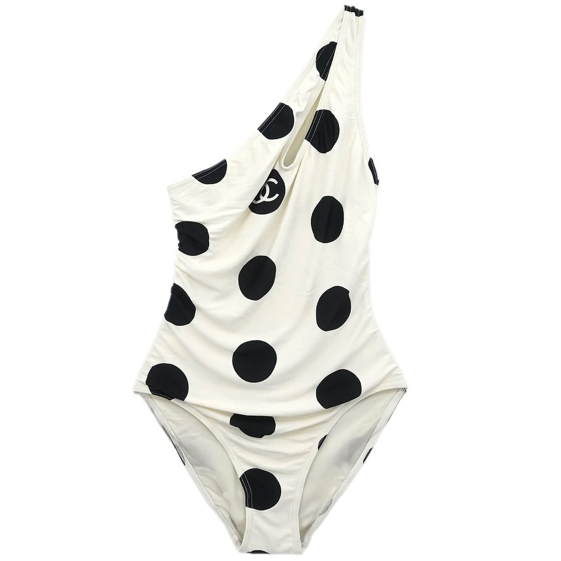 Chanel White Swimwear Swimsuit 38 with Logo (1 of 11)