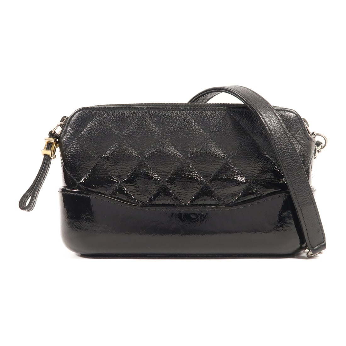 CHANEL Gabrielle Wallet On Chain Black Calfskin Shoulder Bag (1 of 18)
