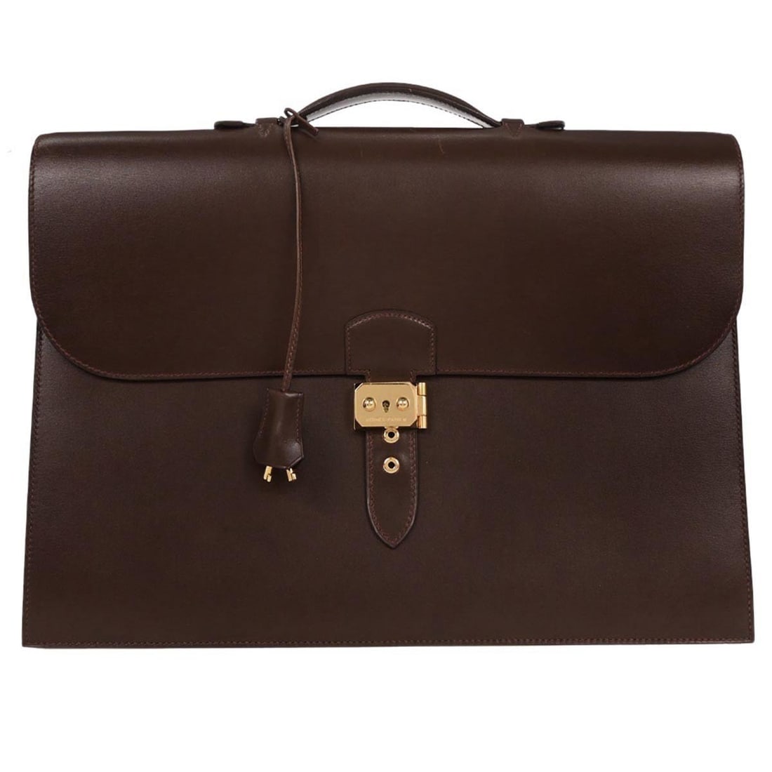 Hermes Havane Box Calf Sac a Depeches 38 Leather Handbag: Hermes Havane Box Calf Sac a Depeches 38 Leather Handbag Introducing the exquisite Hermes Havane Box Calf Sac a Depeches 38 Handbag, a stunning blend of elegance and functionality. Crafted from high-q