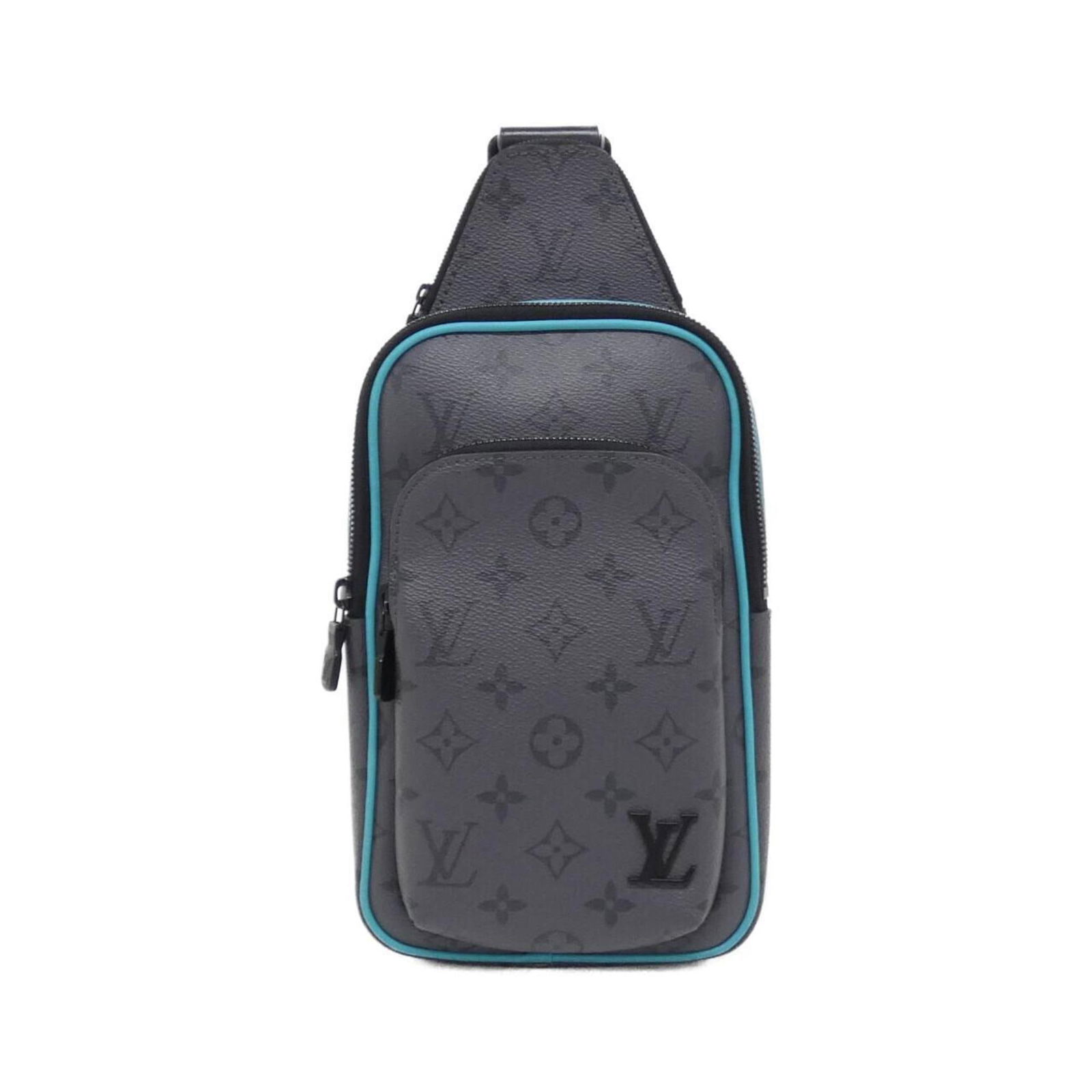 Louis Vuitton Avenue Sling Grey Canvas Bag from France: Louis Vuitton Avenue Sling Grey Canvas Bag from France The Louis Vuitton Avenue Sling is crafted from grey canvas and designed for a unisex audience. This stylish sling bag features a compact profile