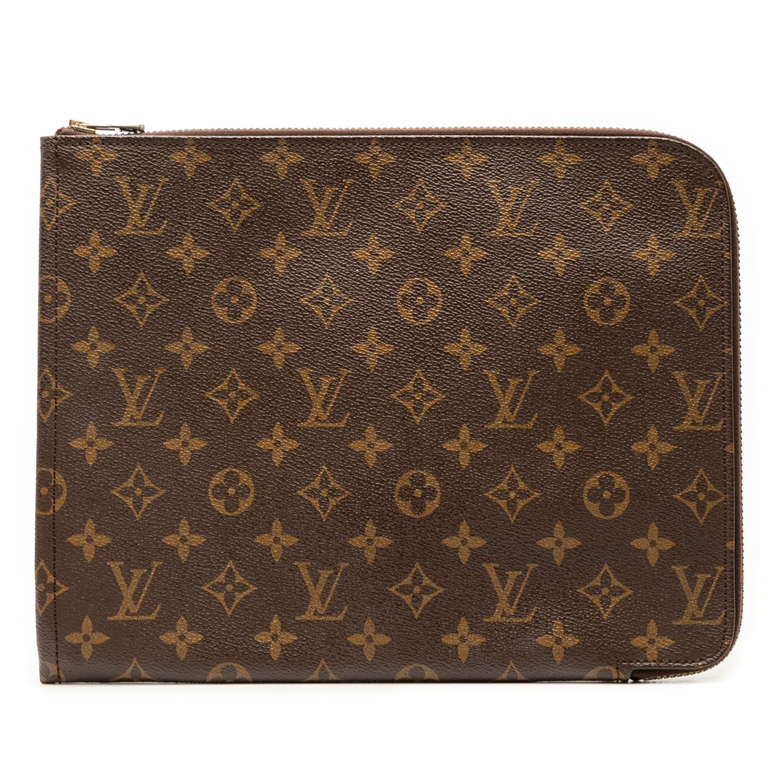 Monogram Canvas Portfolio Clutch by Louis Vuitton Poche Documents 30: Monogram Canvas Portfolio Clutch by Louis Vuitton Poche Documents 30 This Louis Vuitton Monogram Poche Documents Portfolio 30 features the signature monogram canvas body with a zip-around closure. The