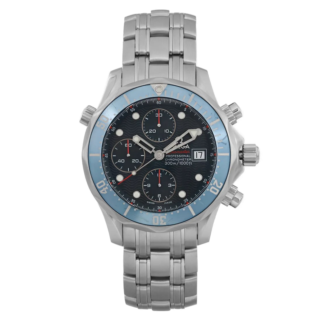 Omega Seamaster 41.5mm Blue Dial Diver Watch 2225.80.00 Swiss Automatic (1 of 6)