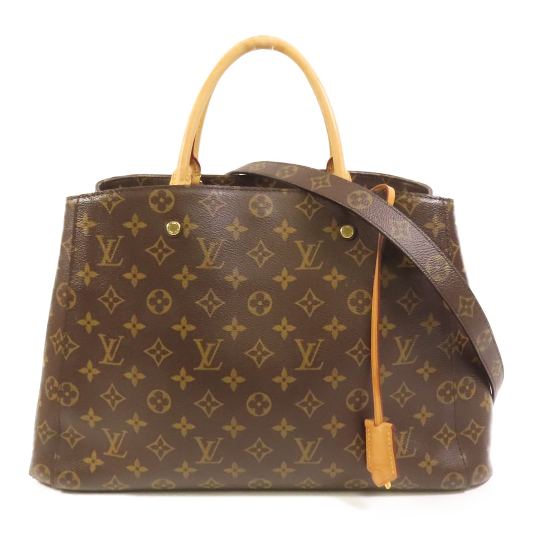 Louis Vuitton Montaigne MM Monogram 2 Way Shoulder Bag with Gold Tone Hardware (1 of 16)