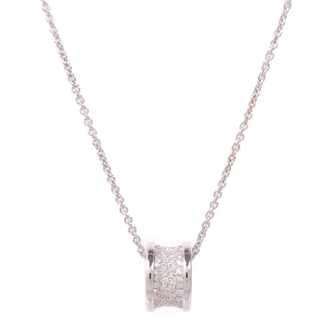 BVLGARI B-zero1 Diamond Necklace in 18K White Gold (1 of 8)
