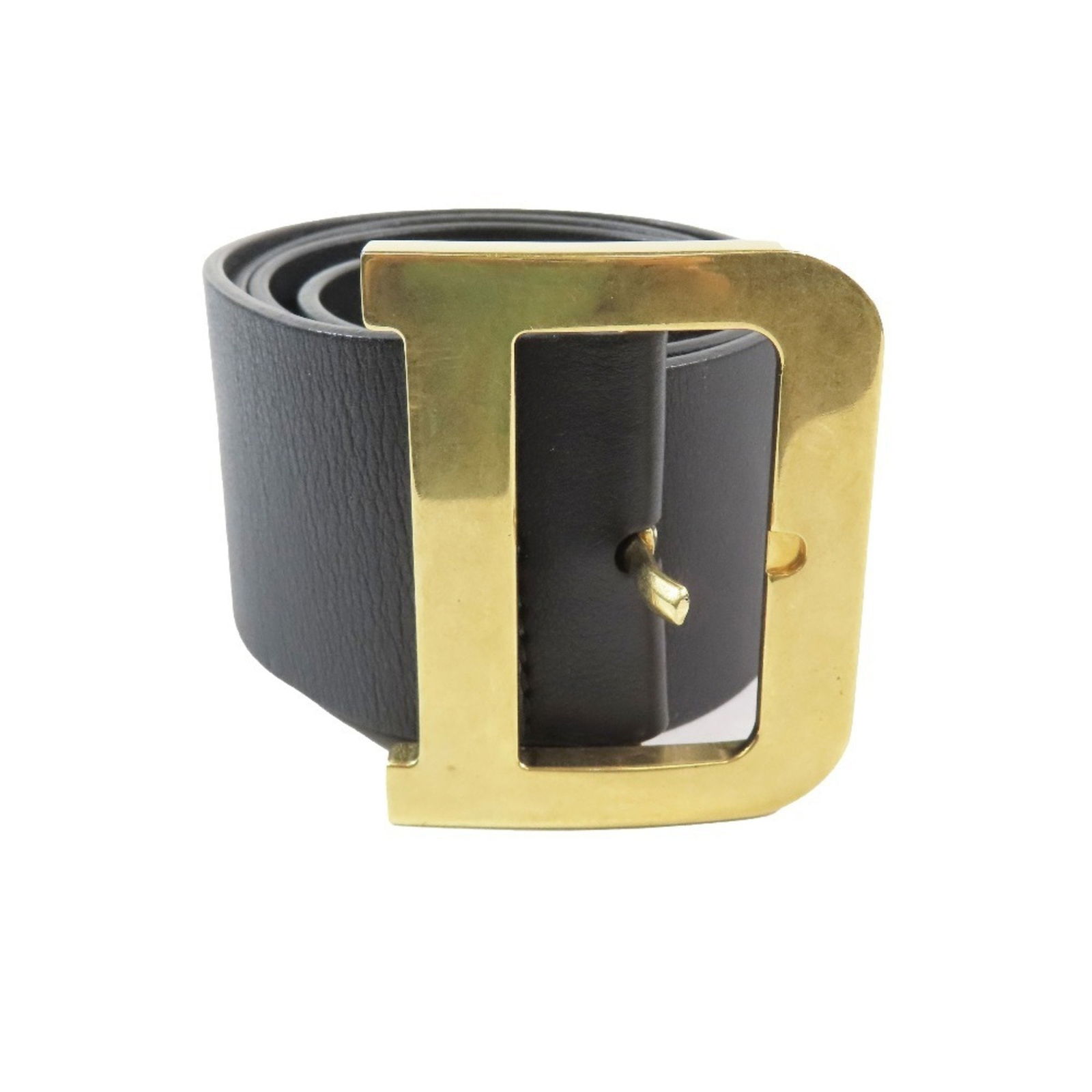 Black Leather Belt by Dior for Women Made in Italy (1 of 1)