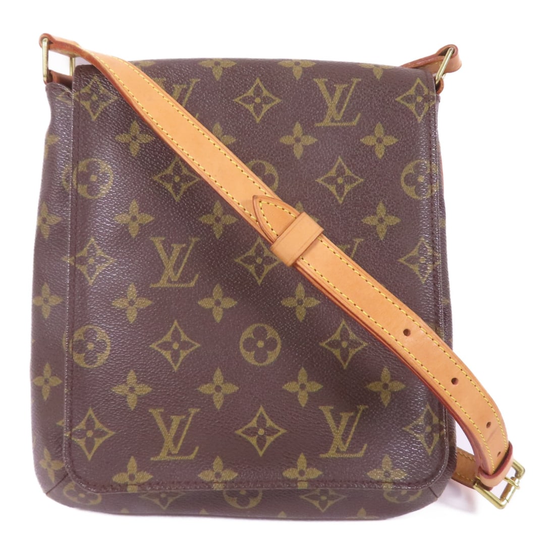 Louis Vuitton Musette Salsa Shoulder Bag M51387 Monogram Brown GHW: Louis Vuitton Musette Salsa Shoulder Bag M51387 Monogram Brown GHW This Louis Vuitton Musette Salsa Shoulder Bag showcases the brand's iconic monogram pattern in a rich brown color. Crafted from durab