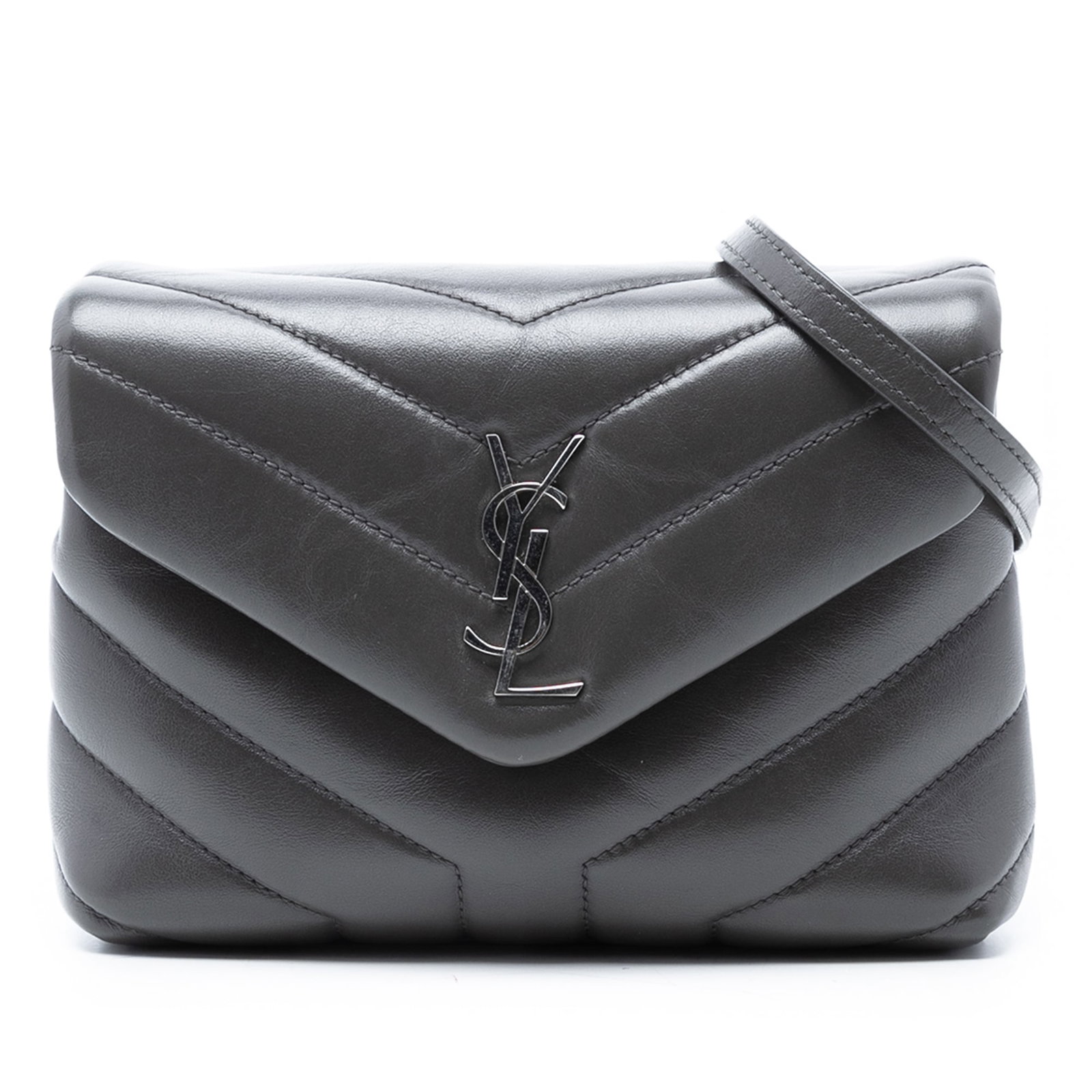 Saint Laurent Toy Loulou Quilted Leather Black Crossbody Bag (1 of 7)