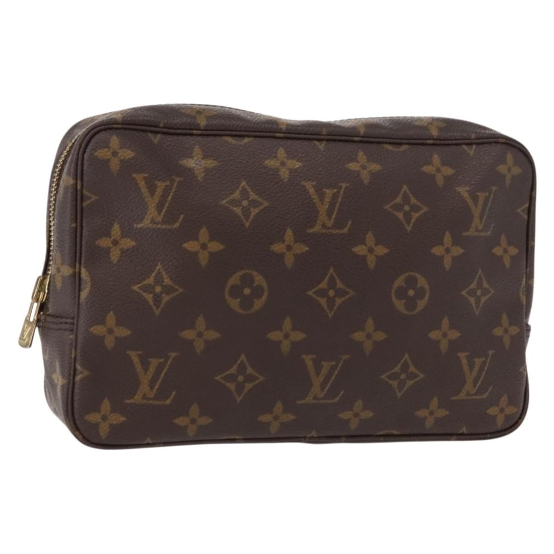 LOUIS VUITTON Monogram Trousse Toilette 23 Clutch Bag M47524 Auth: LOUIS VUITTON Monogram Trousse Toilette 23 Clutch Bag M47524 Auth This authentic LOUIS VUITTON Monogram Trousse Toilette 23 Clutch Bag is a stylish accessory crafted from durable Monogram Canvas. The
