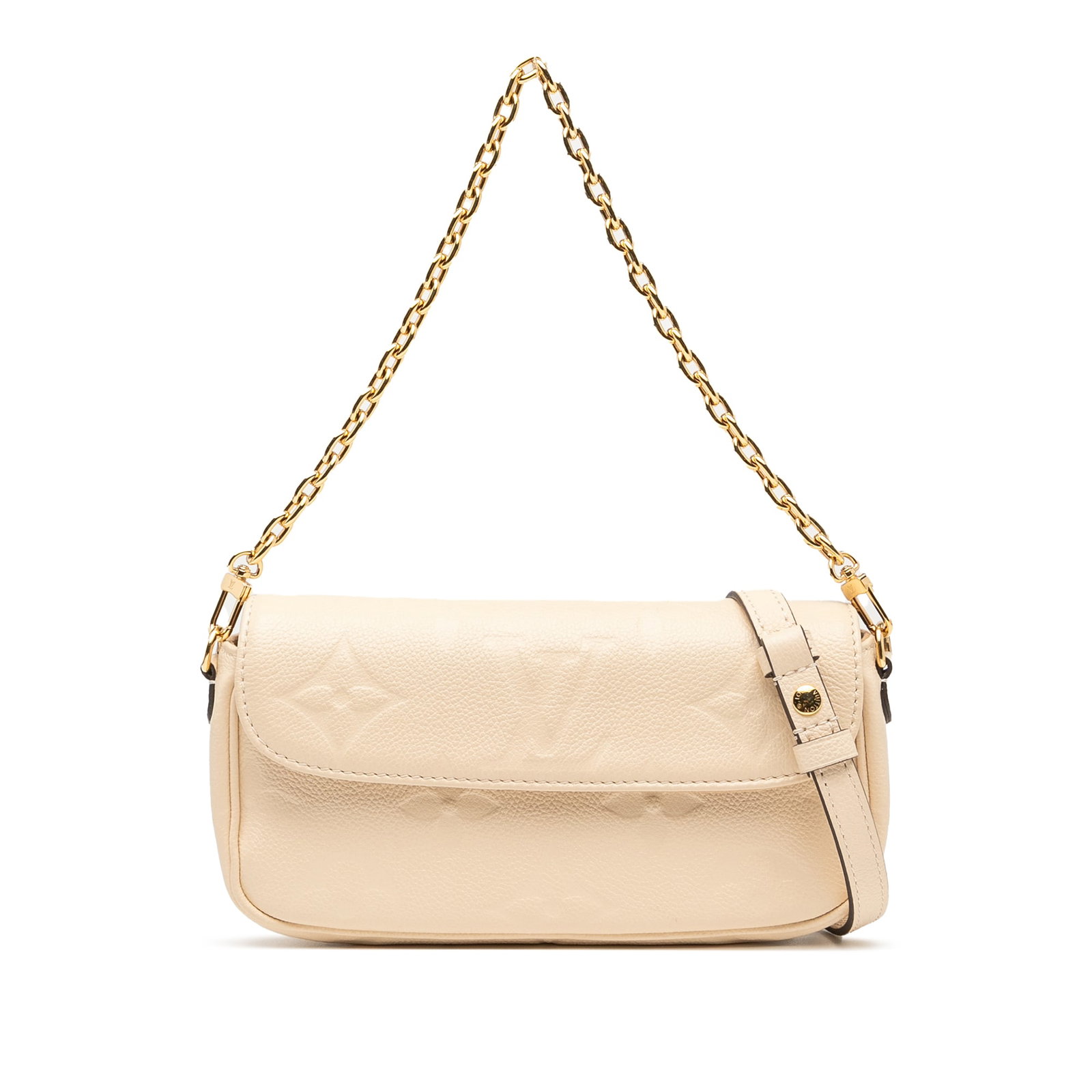 Louis Vuitton Monogram Empreinte Giant Ivy Wallet on Chain Brown Leather: Louis Vuitton Monogram Empreinte Giant Ivy Wallet on Chain Brown Leather The Louis Vuitton Monogram Empreinte Giant Ivy Wallet on Chain is a stylish accessory crafted from premium monogram empreinte l