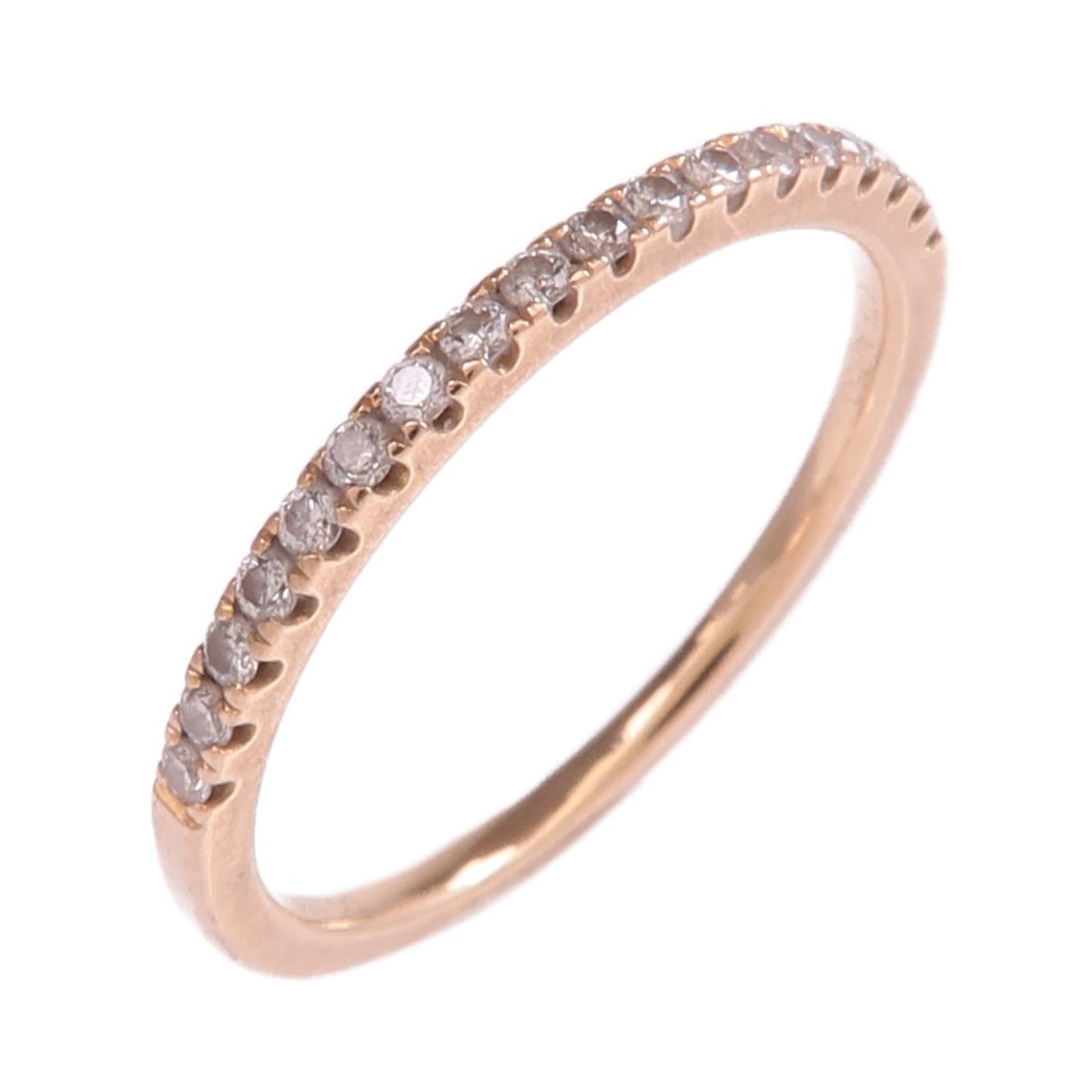 18K Rose Gold Diamond Ring Size US 6 (1 of 9)