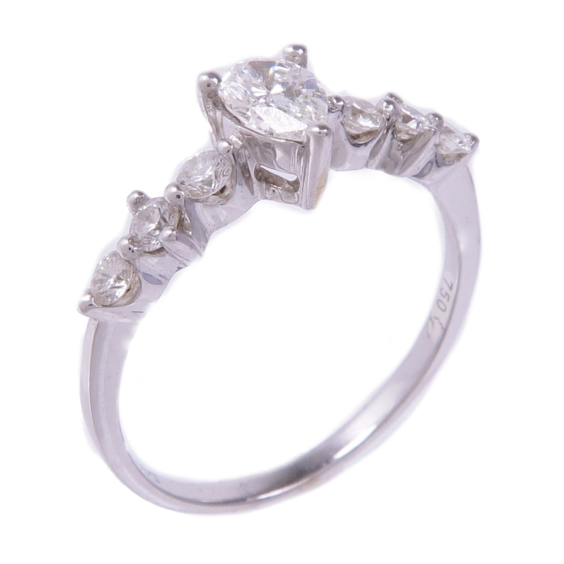 Jewelry Diamond Ring in 18K White Gold Size 5.75 (1 of 8)