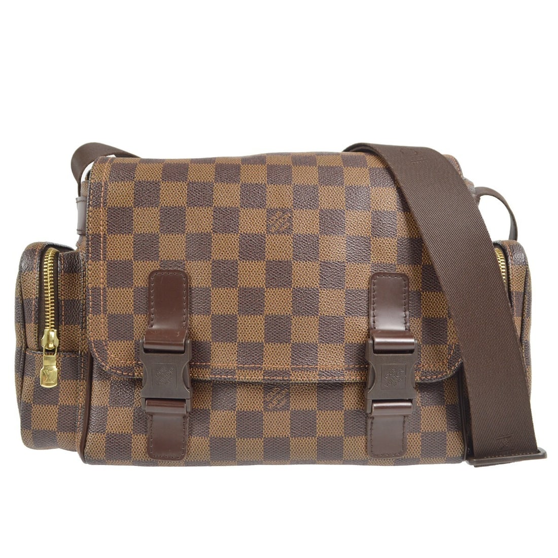 Louis Vuitton Reporter Melville Shoulder Bag Damier Canvas N51126 Ebene: Louis Vuitton Reporter Melville Shoulder Bag Damier Canvas N51126 Ebene Introducing the Louis Vuitton Damier Reporter Melville Shoulder Bag, a stylish accessory perfect for casual occasions. This smal