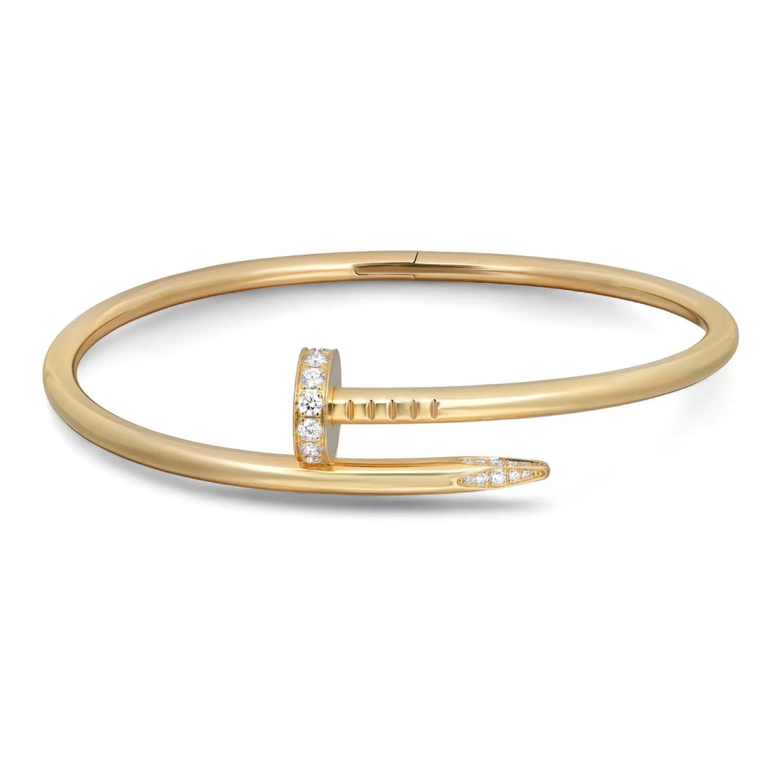 Cartier Juste Un Clou Diamond Bracelet 18K Yellow Gold 19 Size (1 of 7)
