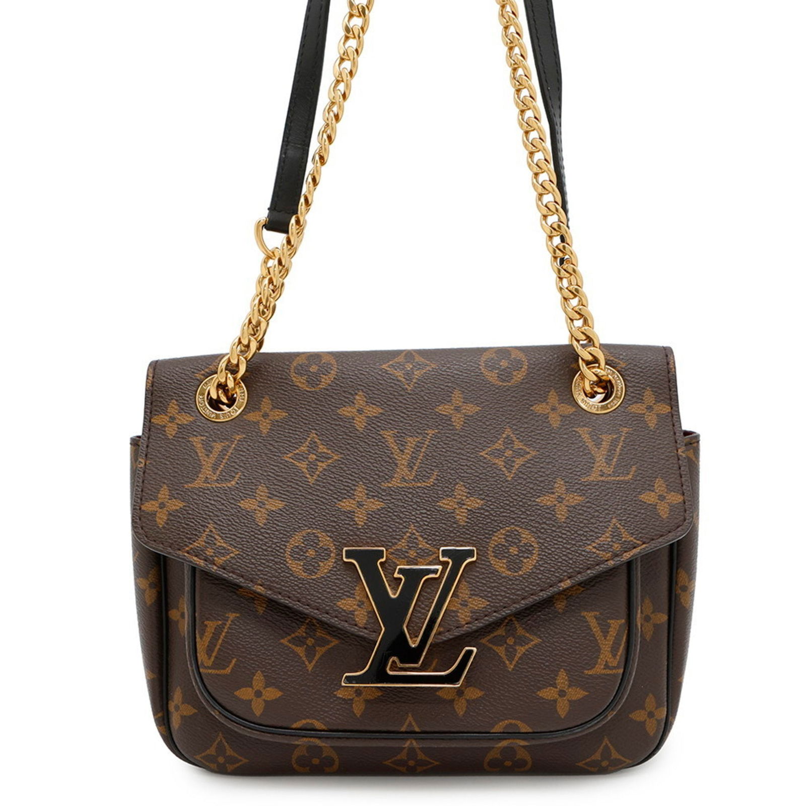 Louis Vuitton Passy Brown Canvas Shoulder Bag France: Louis Vuitton Passy Brown Canvas Shoulder Bag France The Louis Vuitton Passy is a stylish handbag crafted from brown canvas, designed for women. This bag features a spacious interior, making it suitab