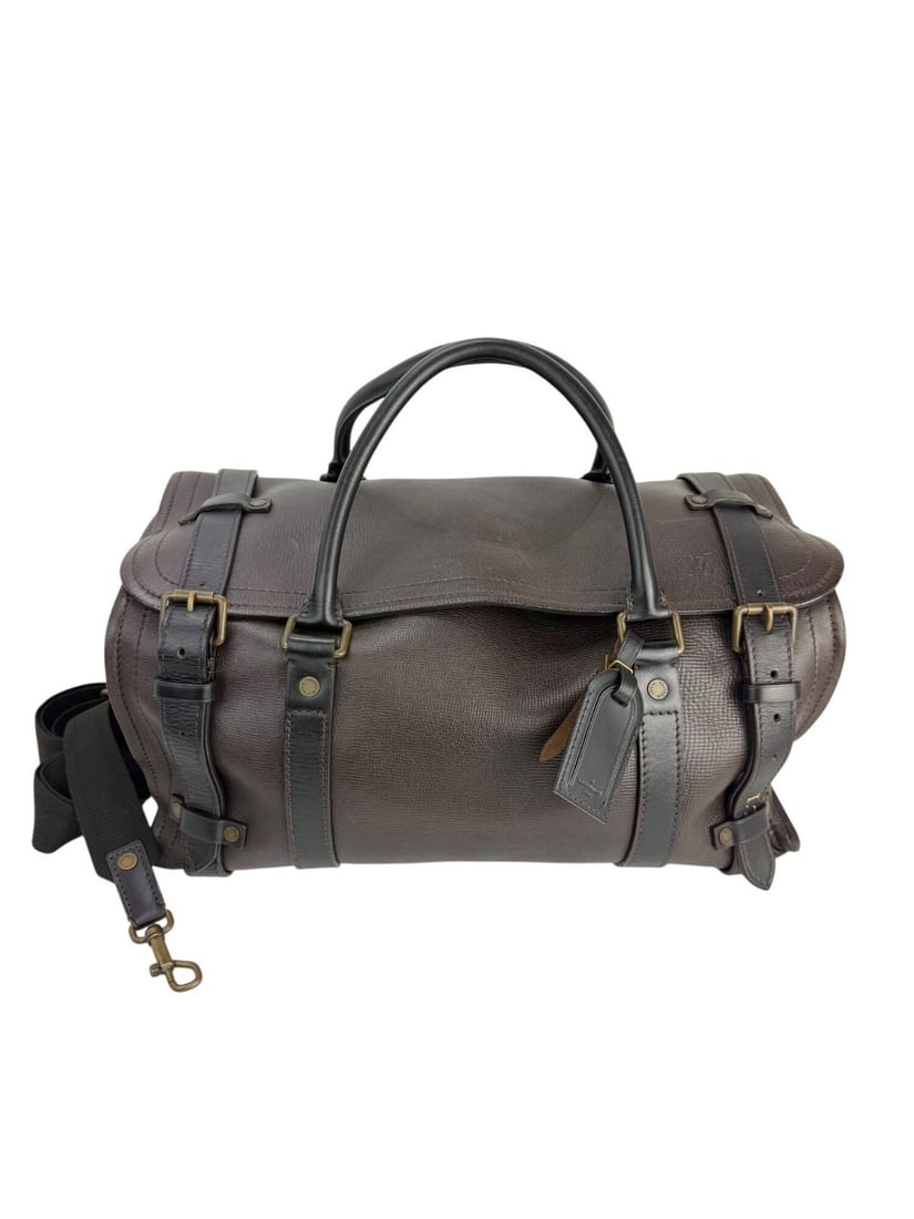 Louis Vuitton Utah Vintage Brown Leather Travel Weekender Bag (1 of 18)