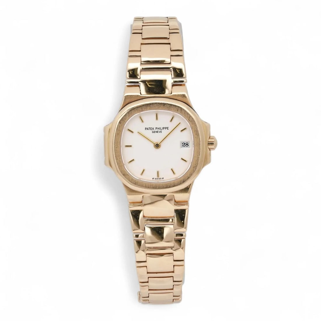 Ladies 18K Yellow Gold Nautilus Quartz Wristwatch Ref 4700/51J (1 of 6)