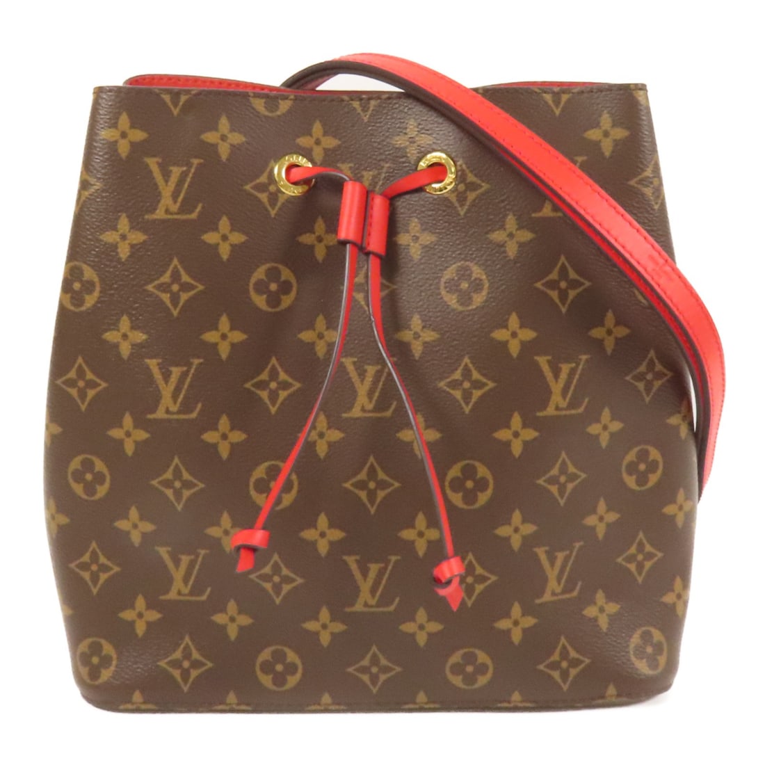 LOUIS VUITTON Neo Noe Bucket Bag Coquelicot Red GHW M44021 (1 of 15)