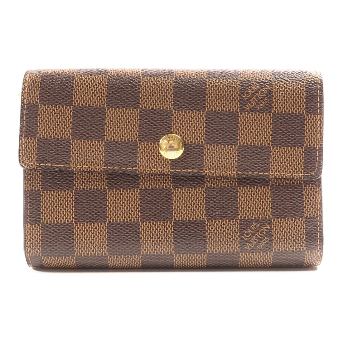 Louis Vuitton Alexandra Wallet N63067 Damier Ebene Brown GHW (1 of 14)