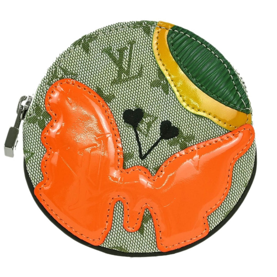 Louis Vuitton Conte de Fees Khaki Coin Purse M92271: Louis Vuitton Conte de Fees Khaki Coin Purse M92271 This exquisite Louis Vuitton Conte de Fees Porte Monnaie Rond Coin Case is a luxurious addition to any accessory collection. Crafted from a combinat