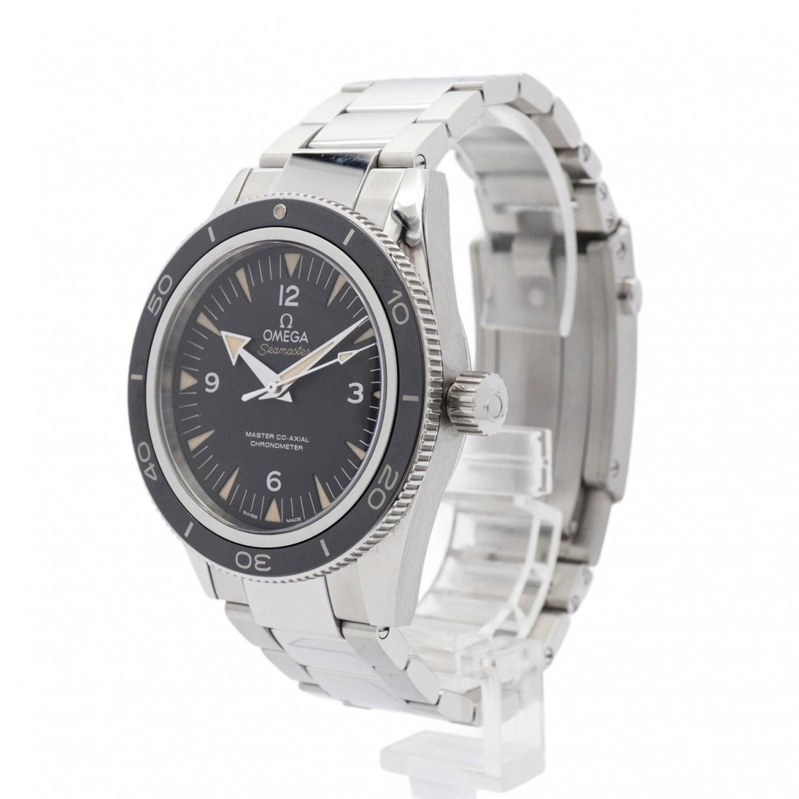 Steel Seamaster 300 Watch by Omega Black Dial 41mm (1 of 1)