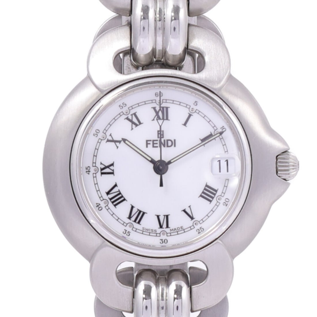 FENDI Quartz Wristwatch 1600G Stainless Steel White Dial (1 of 9)