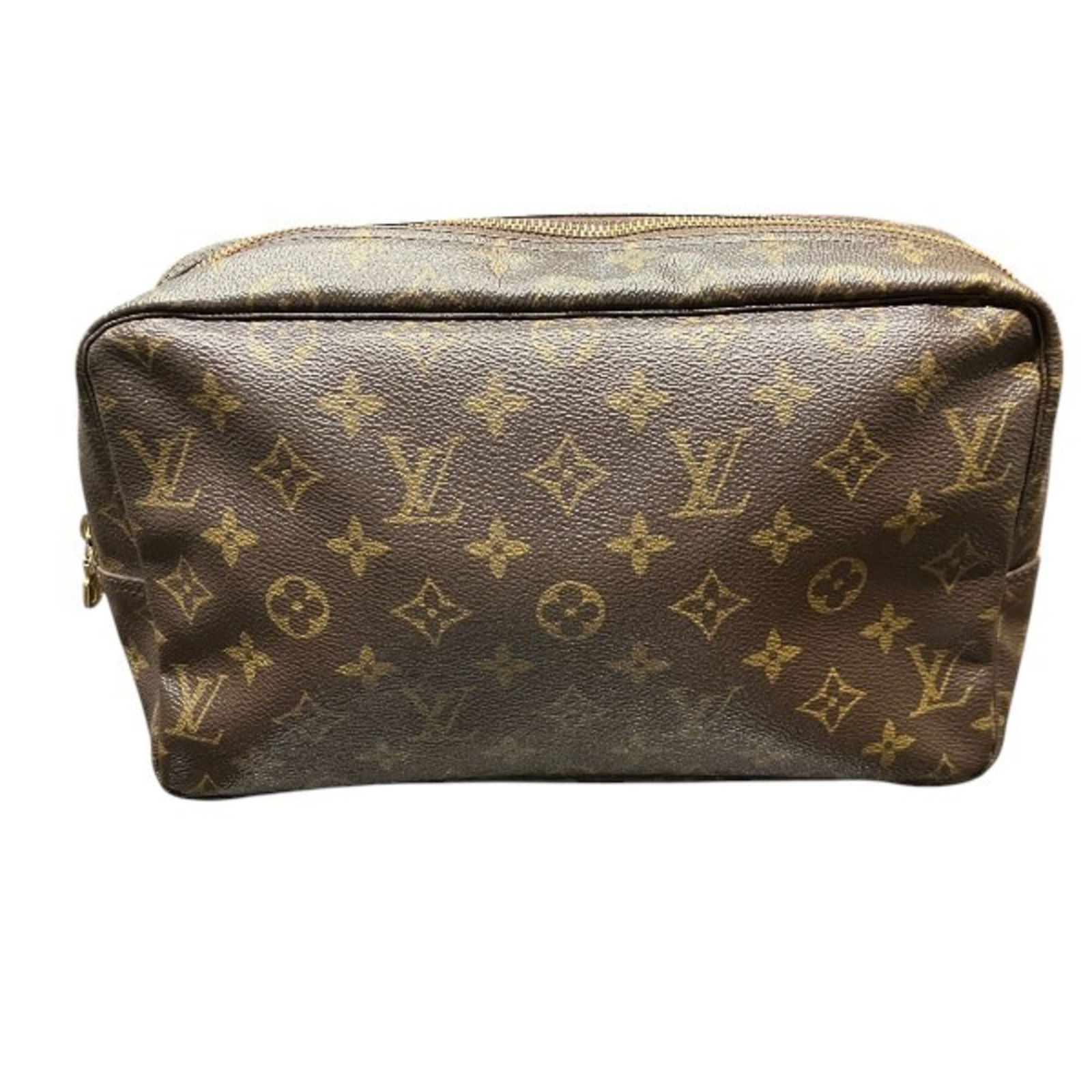 Brown Canvas Louis Vuitton Trousse Toilette 28 Cosmetic Bag (1 of 1)