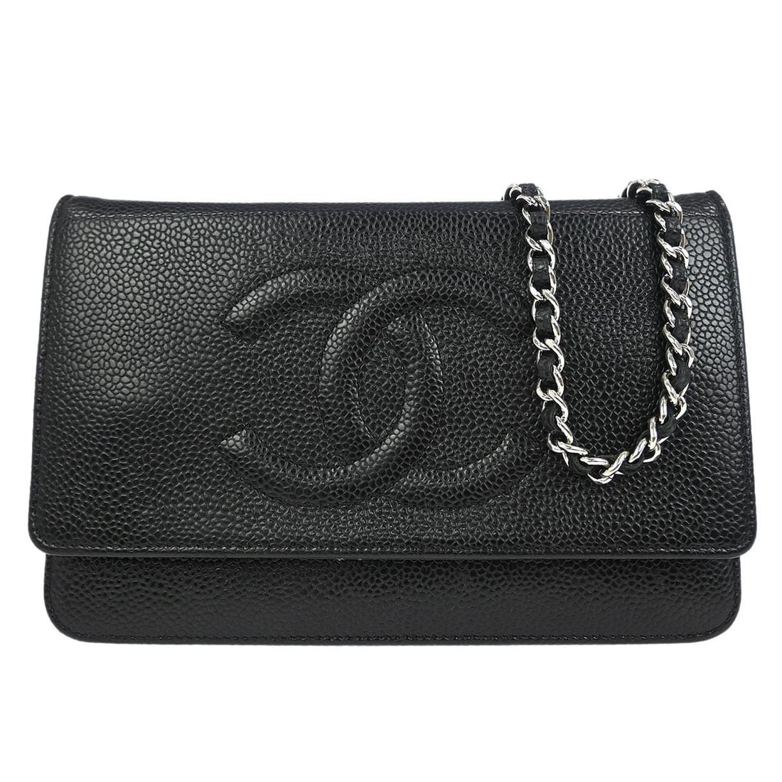 Chanel Black Caviar Skin Timeless Wallet on Chain Bag (1 of 10)