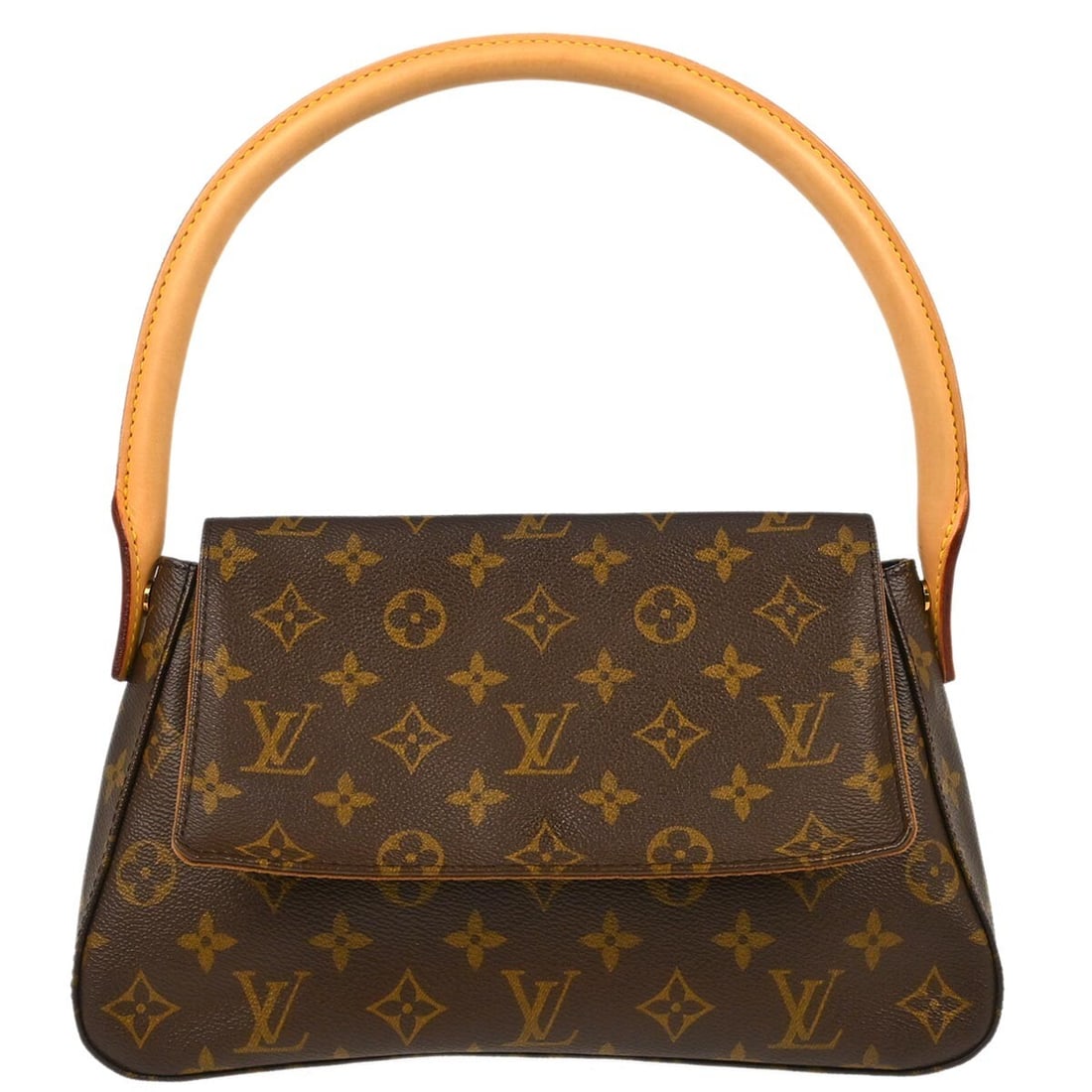 Louis Vuitton Monogram Mini Looping Handbag M51147 Casual Top Handle: Louis Vuitton Monogram Mini Looping Handbag M51147 Casual Top Handle Elevate your casual style with the Louis Vuitton Monogram Mini Looping Handbag. This stylish small handbag features the iconic Mono