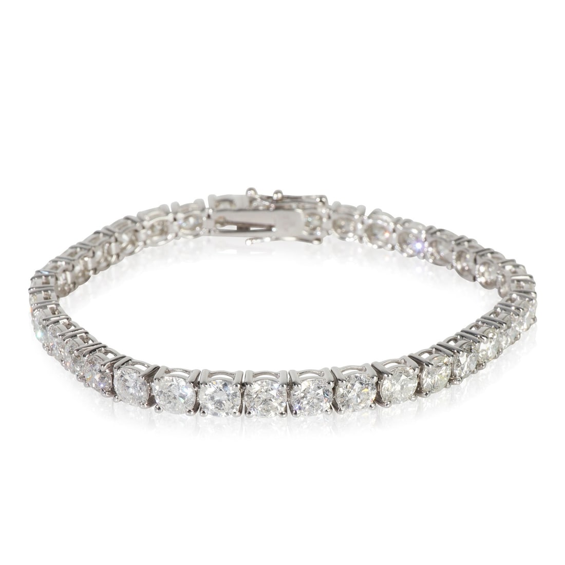 18K White Gold Diamond Bracelet 11.20ct SI1 Women's Jewelry (1 of 4)